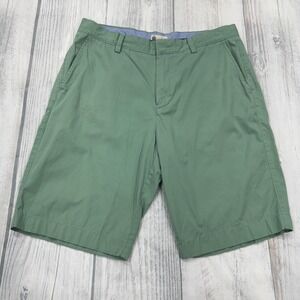 J.Crew Shorts‎ 33 Green Flat Front Casual Beach Golf Mens